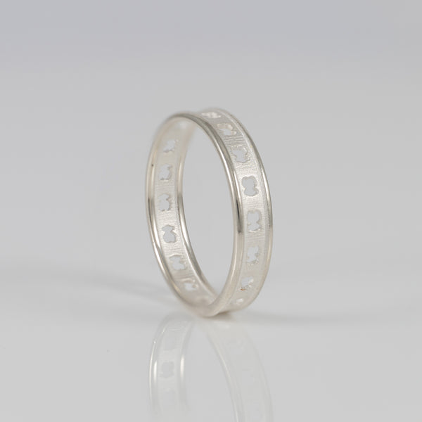 Anillo Tous en Plata 925 con siluetas de osos Bear Row