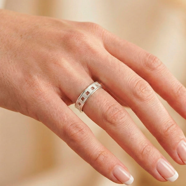 Anillo Tous en Plata 925 con siluetas de osos Bear Row