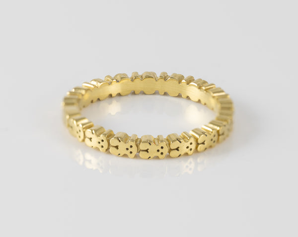 Anillo Tous de plata vermeil motivos oso Straight