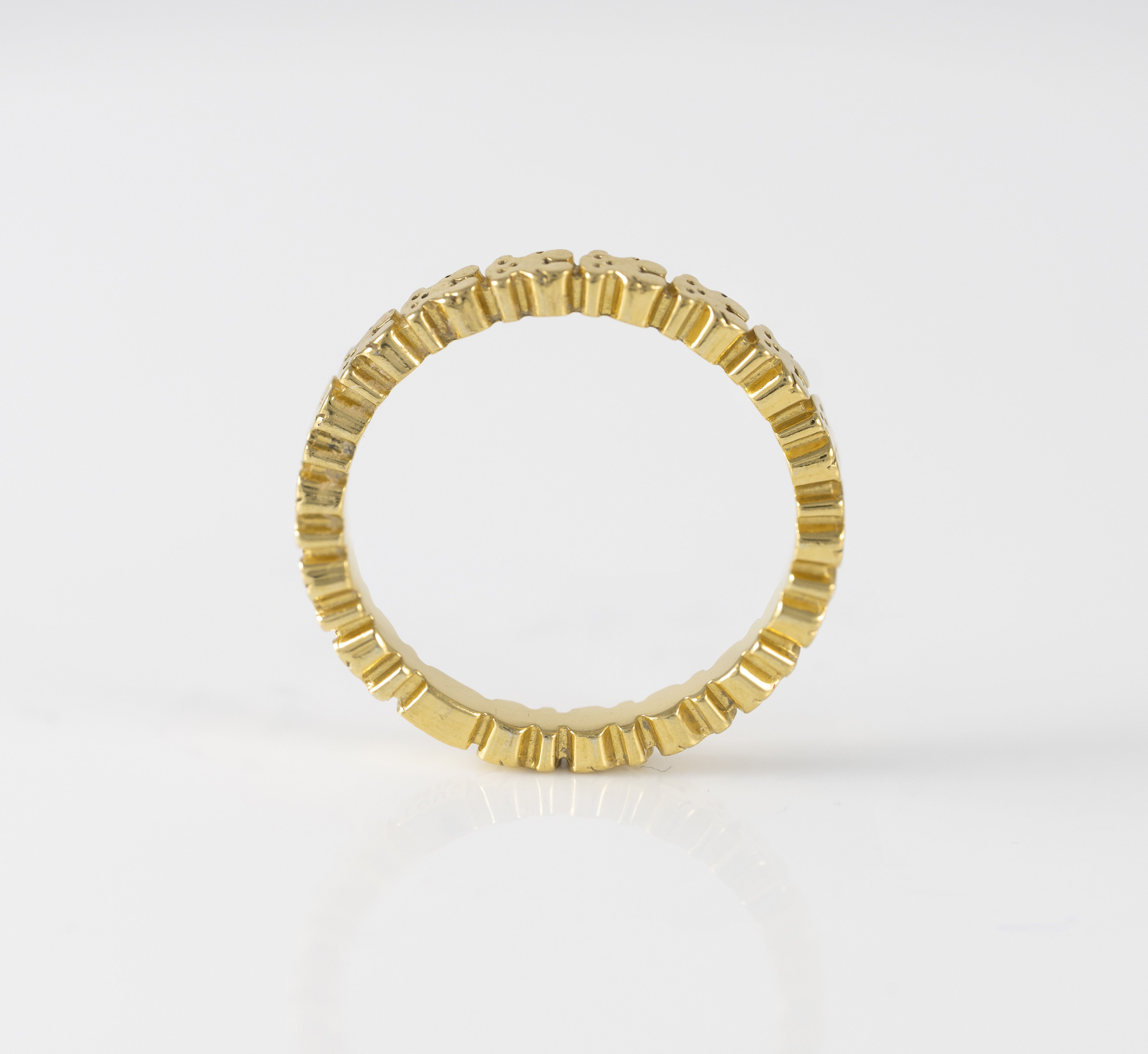 Anillo Tous de plata vermeil motivos oso Straight