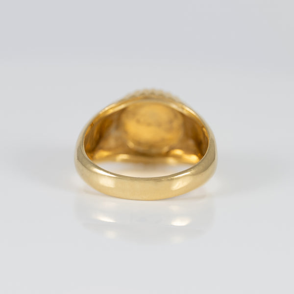 Anillo Tous de Plata Vermeil y Oso con Iolitas Iris Motif