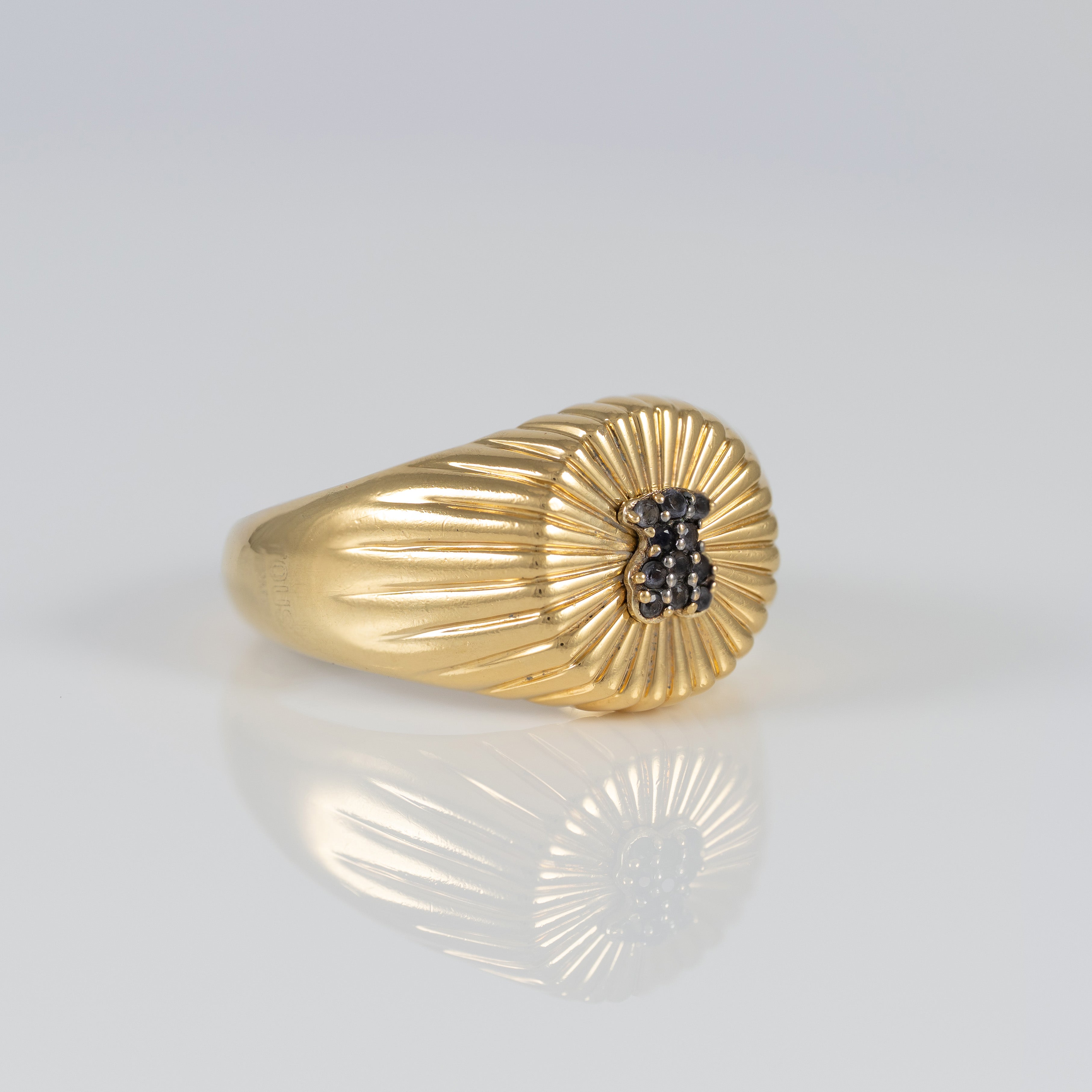 Anillo Tous de Plata Vermeil y Oso con Iolitas Iris Motif