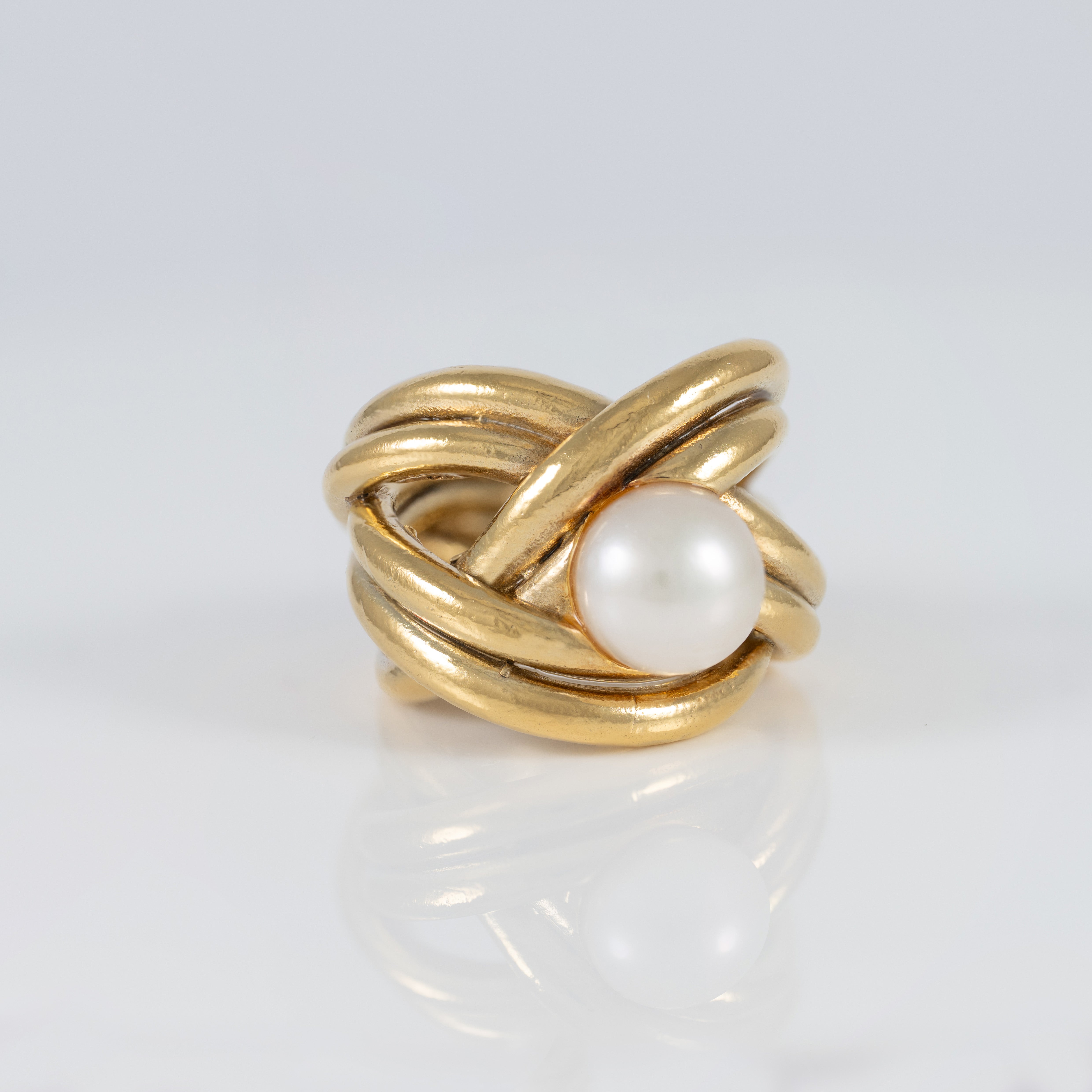 Anillo Tous en Plata Vermeil y perla cultivada Pearls