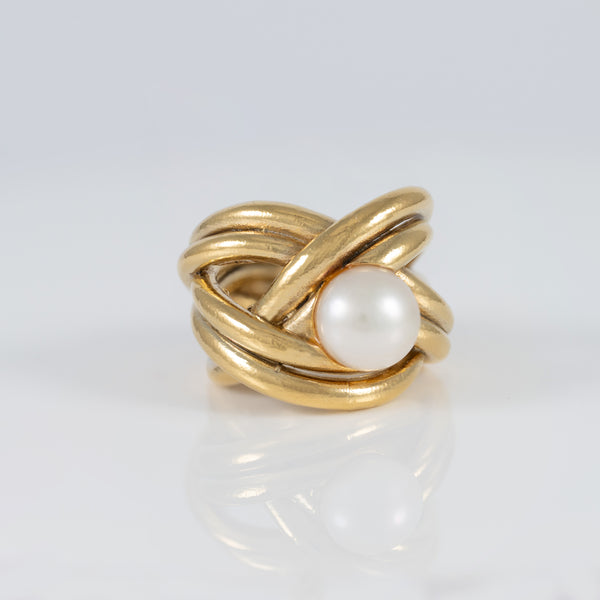 Anillo Tous en Plata Vermeil y perla cultivada Pearls