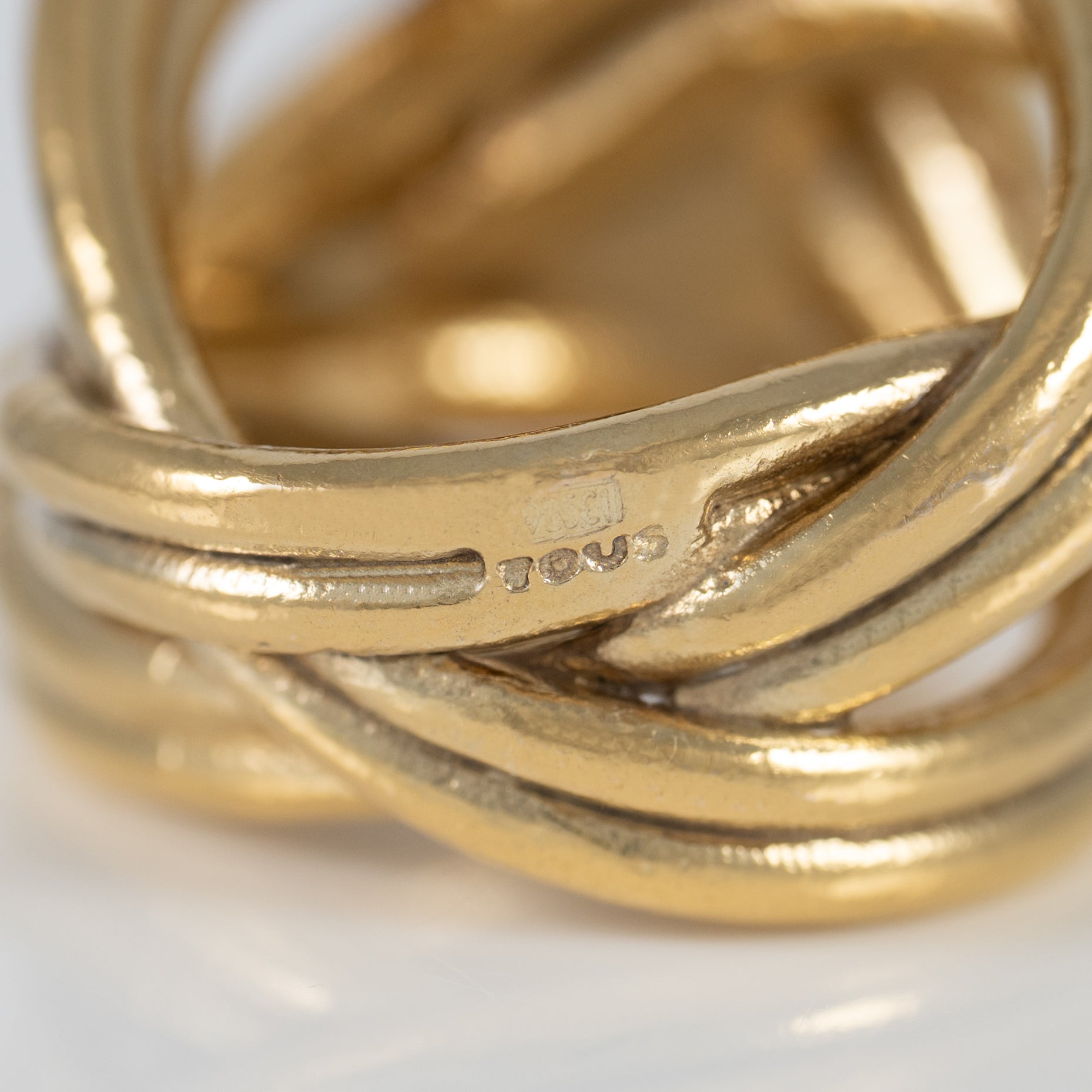 Anillo Tous en Plata Vermeil y perla cultivada Pearls