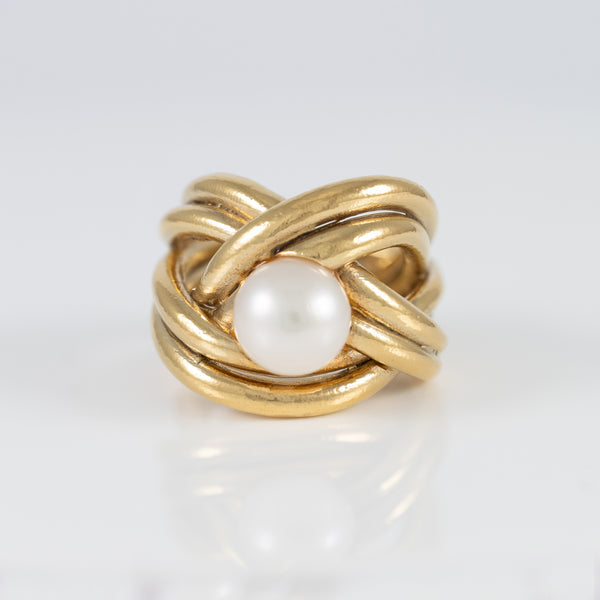 Anillo Tous en Plata Vermeil y perla cultivada Pearls