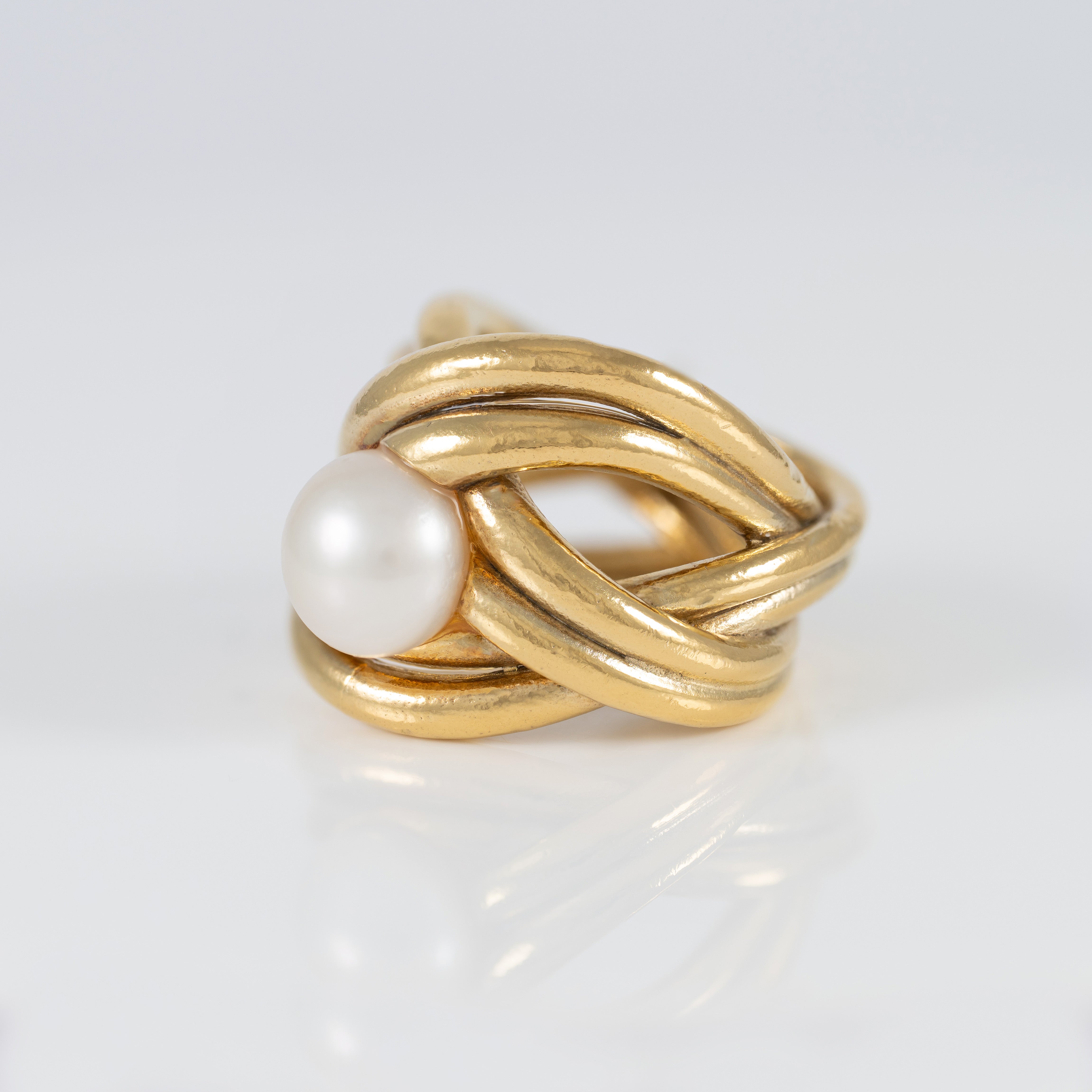 Anillo Tous en Plata Vermeil y perla cultivada Pearls