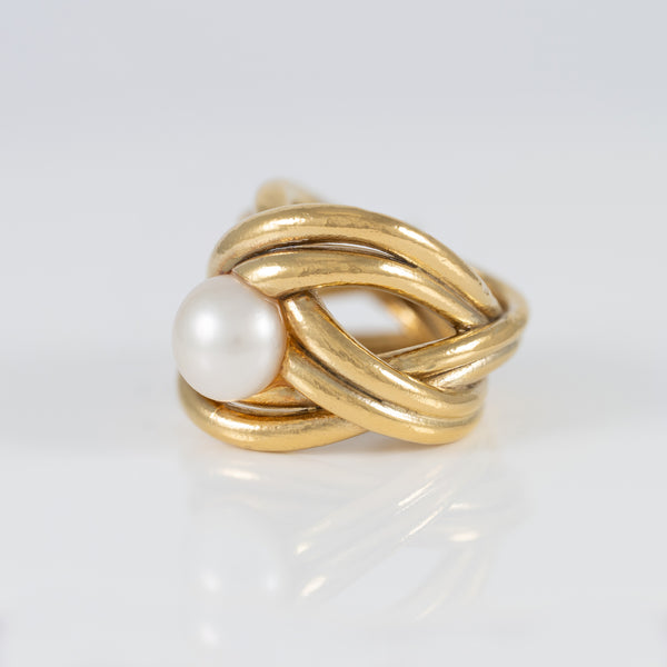 Anillo Tous en Plata Vermeil y perla cultivada Pearls