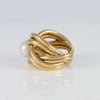 Anillo Tous en Plata Vermeil y perla cultivada Pearls