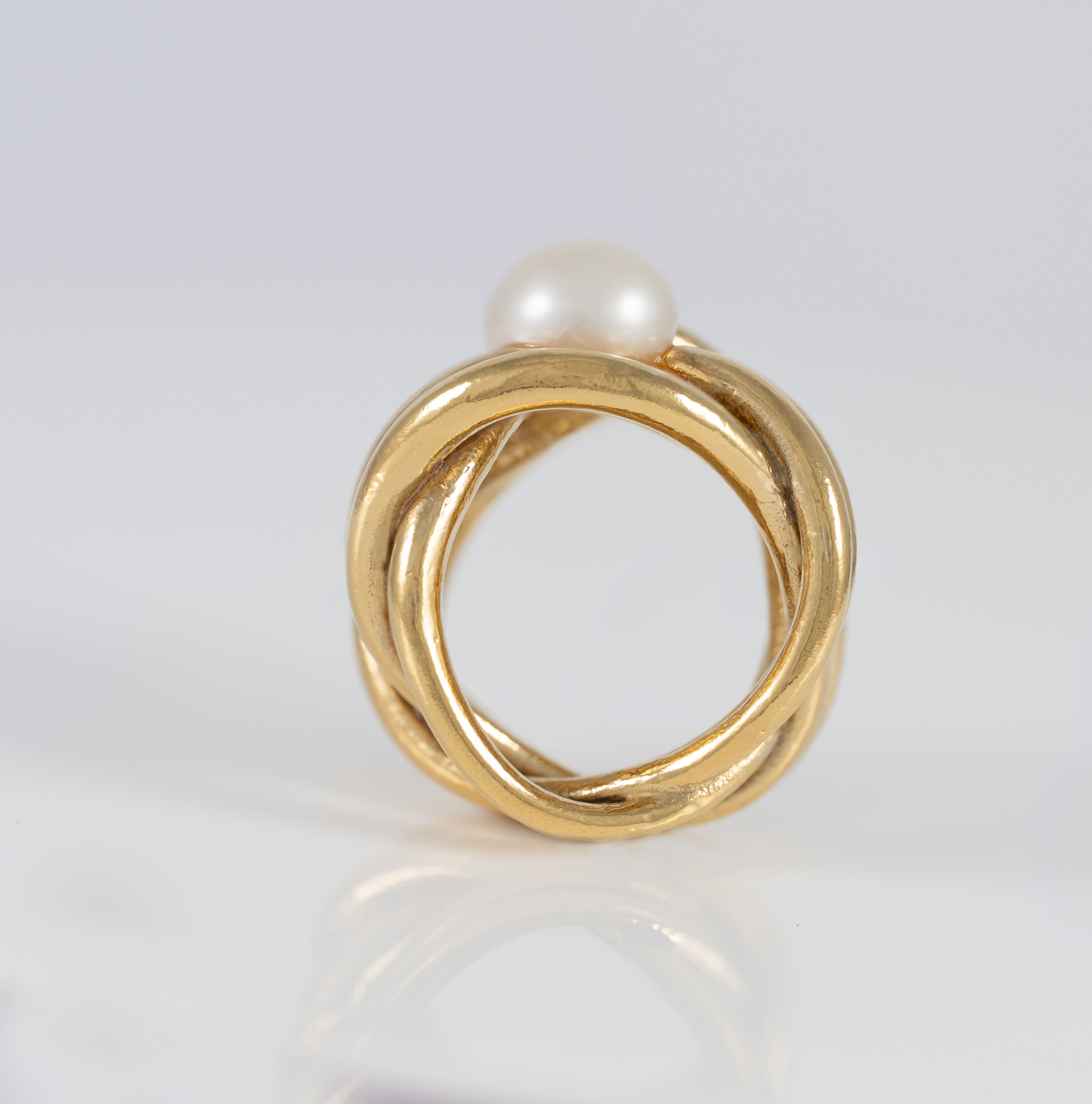 Anillo Tous en Plata Vermeil y perla cultivada Pearls