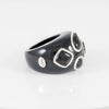Anillo Tous de Resina Negra, Plata 925 y Ónix Domitous