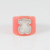 Anillo Tous de Resina rosa y Nácar motivo oso