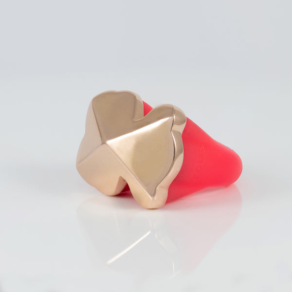 Anillo Tous Sandwich de Silicona y Plata vermeil