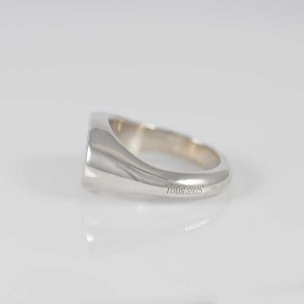 Anillo Tous sello de  Plata 925 Basics