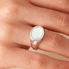 Anillo Tous sello de  Plata 925 Basics