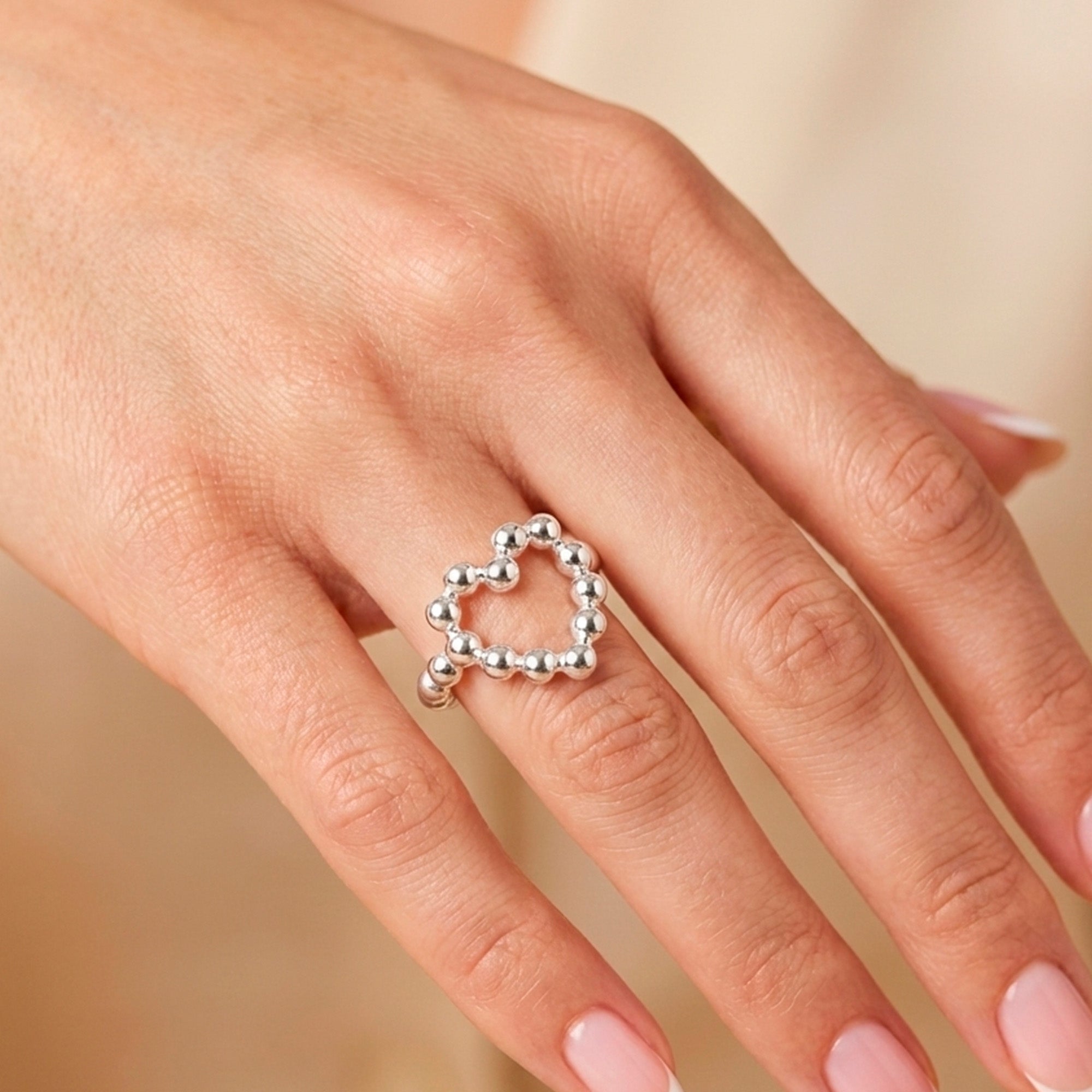 Anillo Tous de plata 925 corazón Sugar Party