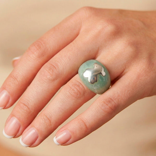 Anillo Tous en plata 925 y cuarzo