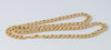 Cadena barbada de oro amarillo 18k 60cm
