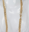 Cadena barbada de oro amarillo 18k 60cm