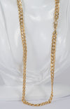 Cadena barbada de oro amarillo 18k 60cm
