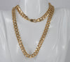 Cadena barbada de oro amarillo 18k 60cm