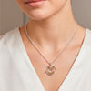 Cadena de bolas Tous con Colgante triple corazón Bickie de plata 925 y plata vermeil