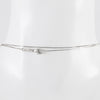 Cadena con colgante en oro blanco 18k con diamantes