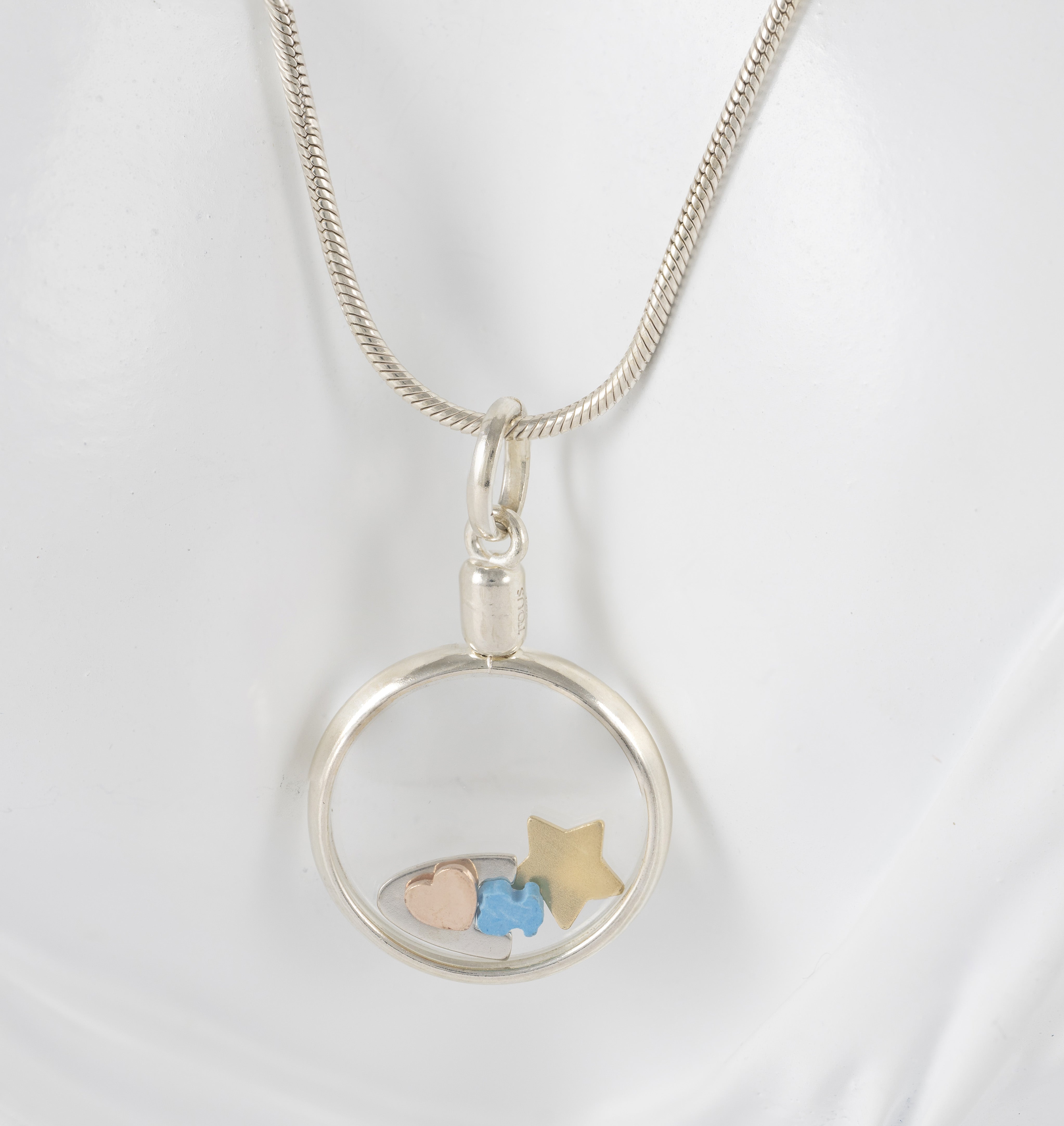 Cadena con colgante personalizado Tous letra A en plata 925