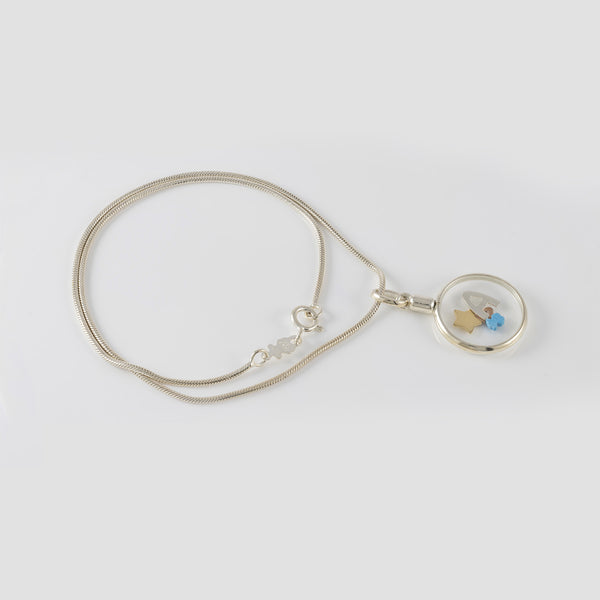 Cadena con colgante personalizado Tous letra A en plata 925