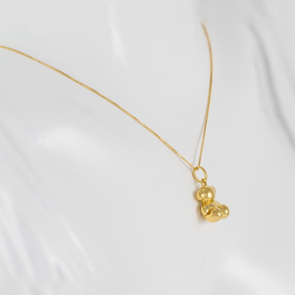 Gargantilla ajustable y colgante oso Tous de oro amarillo 18k