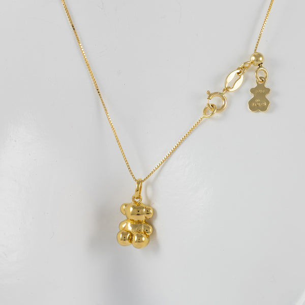 Gargantilla ajustable y colgante oso Tous de oro amarillo 18k