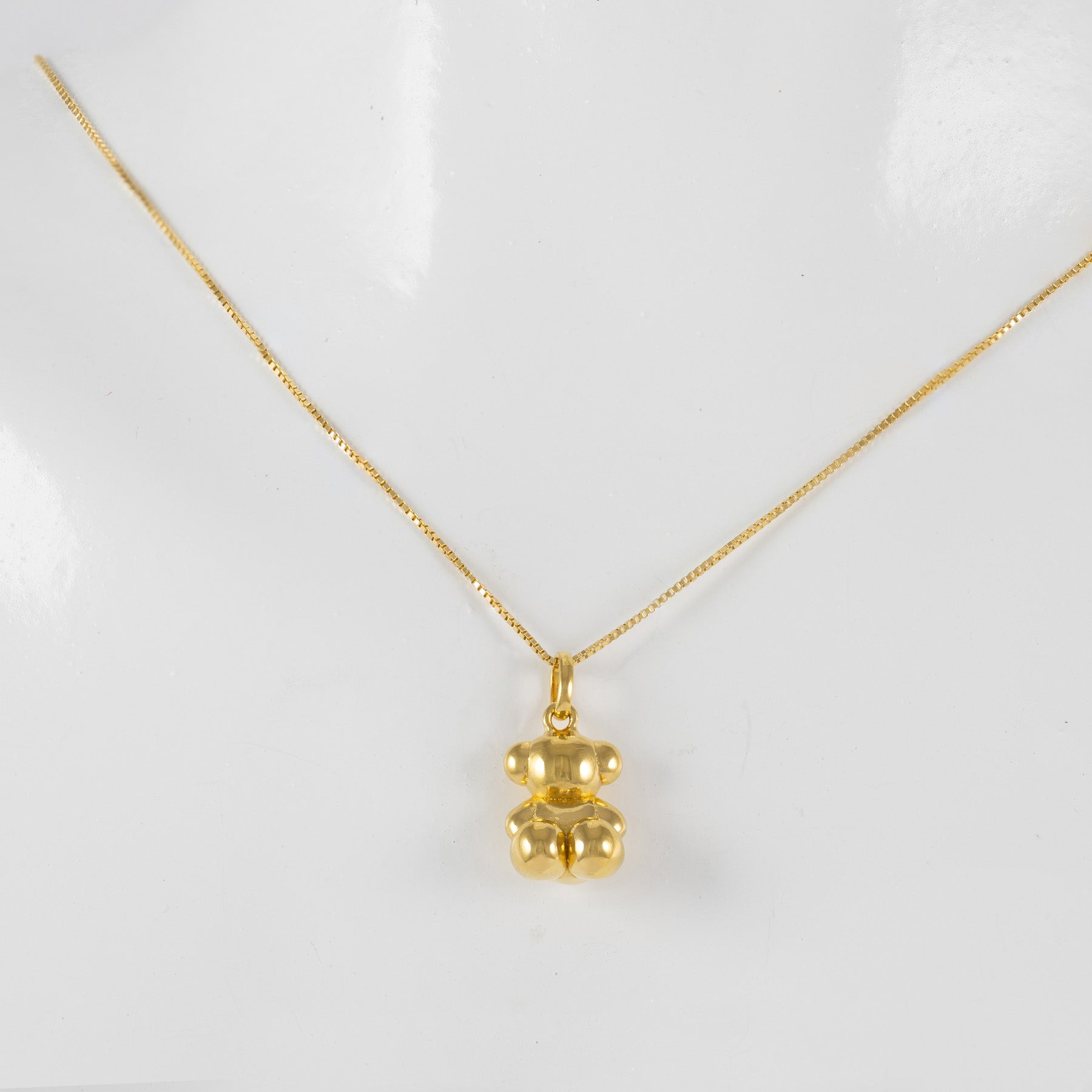 Gargantilla ajustable y colgante oso Tous de oro amarillo 18k