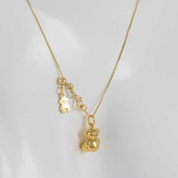 Gargantilla ajustable y colgante oso Tous de oro amarillo 18k