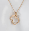 Cadena con colgante Tous Eklat de Plata Vermeil Rosa con Topacio