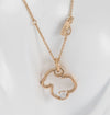 Cadena con colgante Tous Eklat de Plata Vermeil Rosa con Topacio