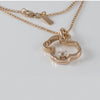 Cadena con colgante Tous Eklat de Plata Vermeil Rosa con Topacio