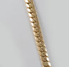 Cadena barbada cubana oro 18k 750 60cm