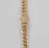 Cadena barbada cubana oro 18k 750 60cm