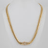 Cadena barbada cubana oro 18k 750 60cm