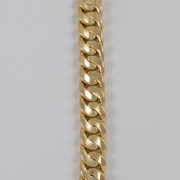 Cadena barbada oro 18k 750 60cm