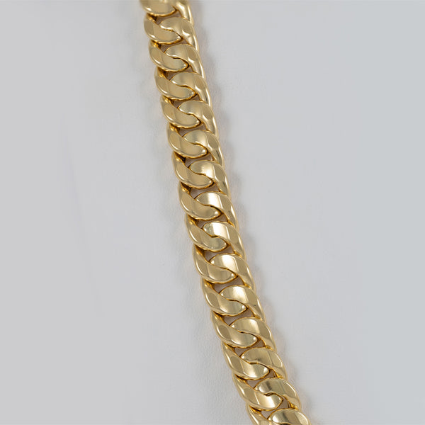 Cadena barbada oro 18k 750 60cm