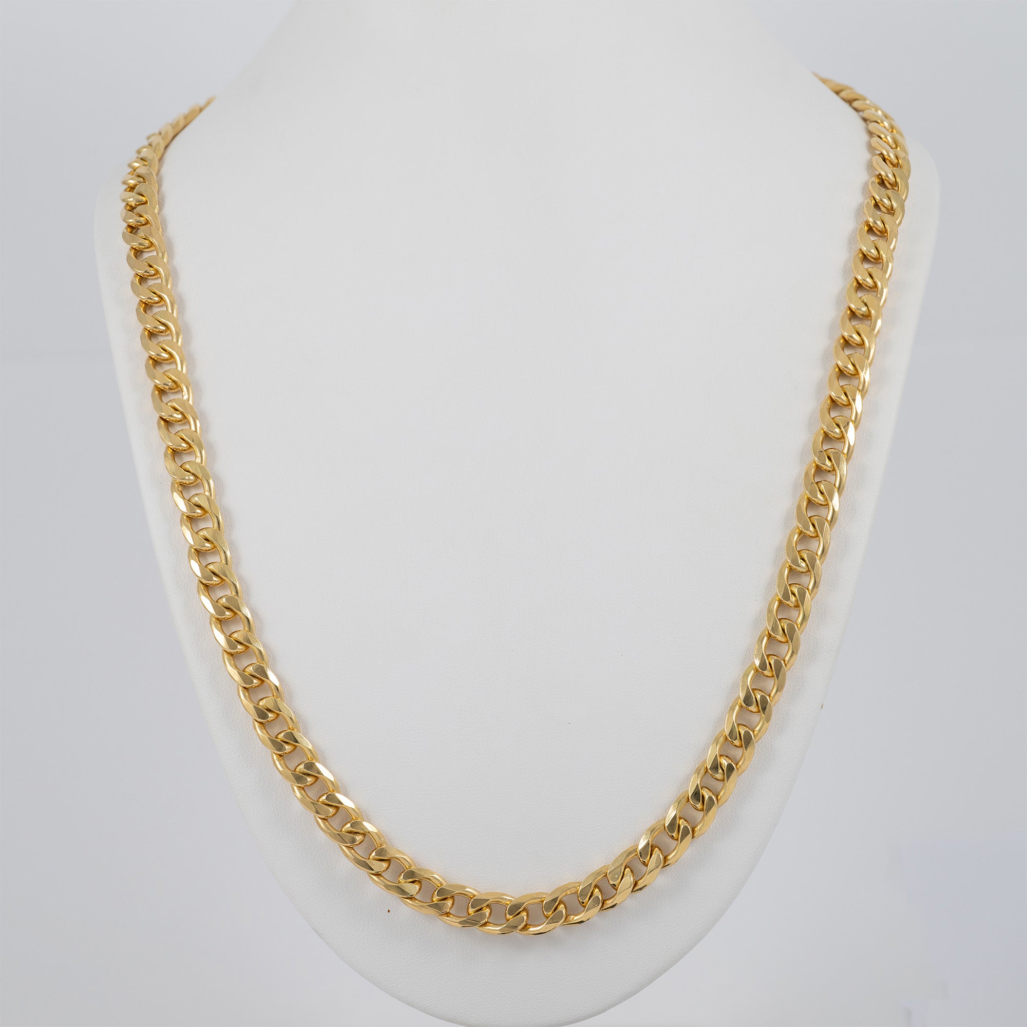 Cadena barbada oro 18k 750 66cm