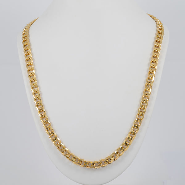 Cadena barbada oro 18k 750 66cm