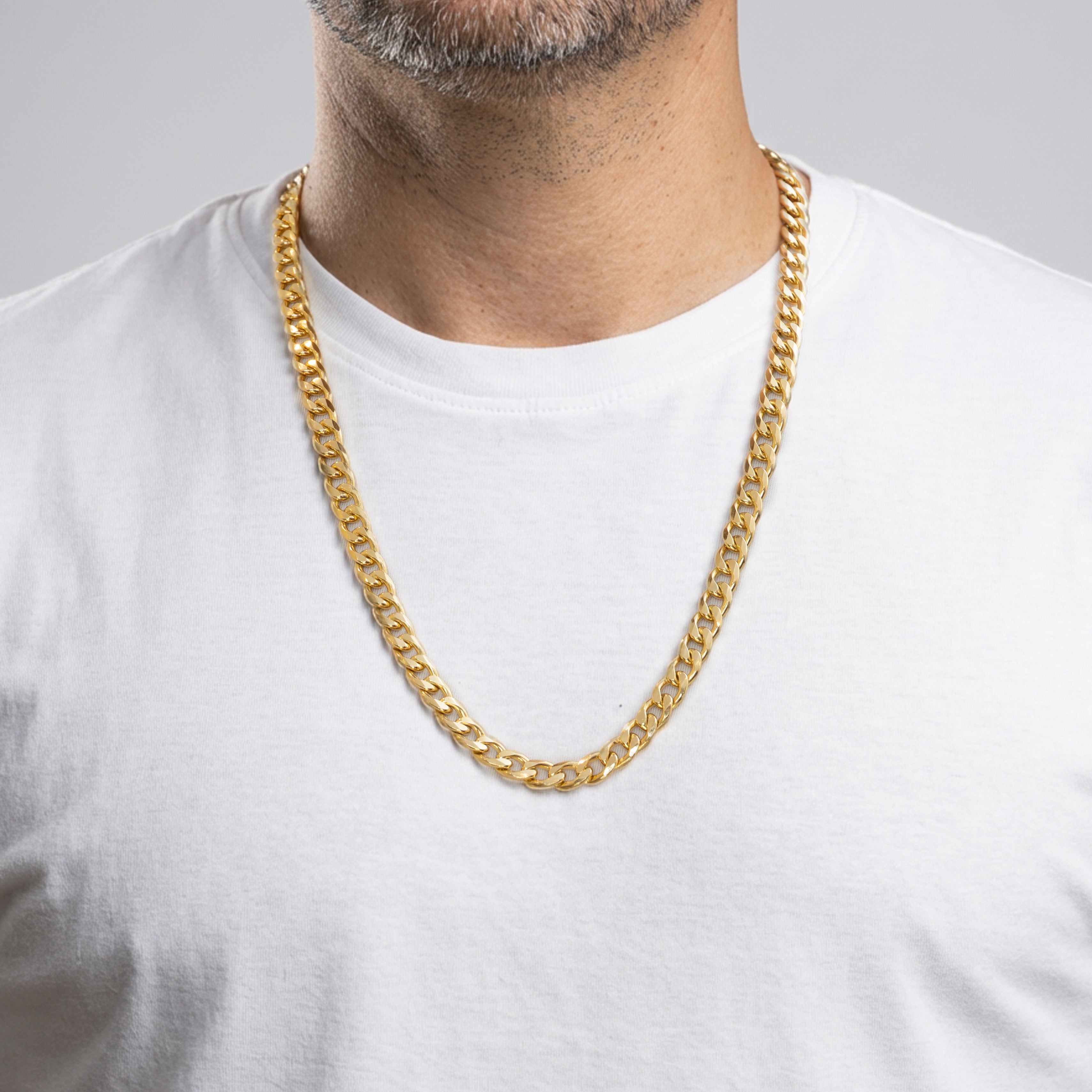 Cadena barbada oro 18k 750 66cm