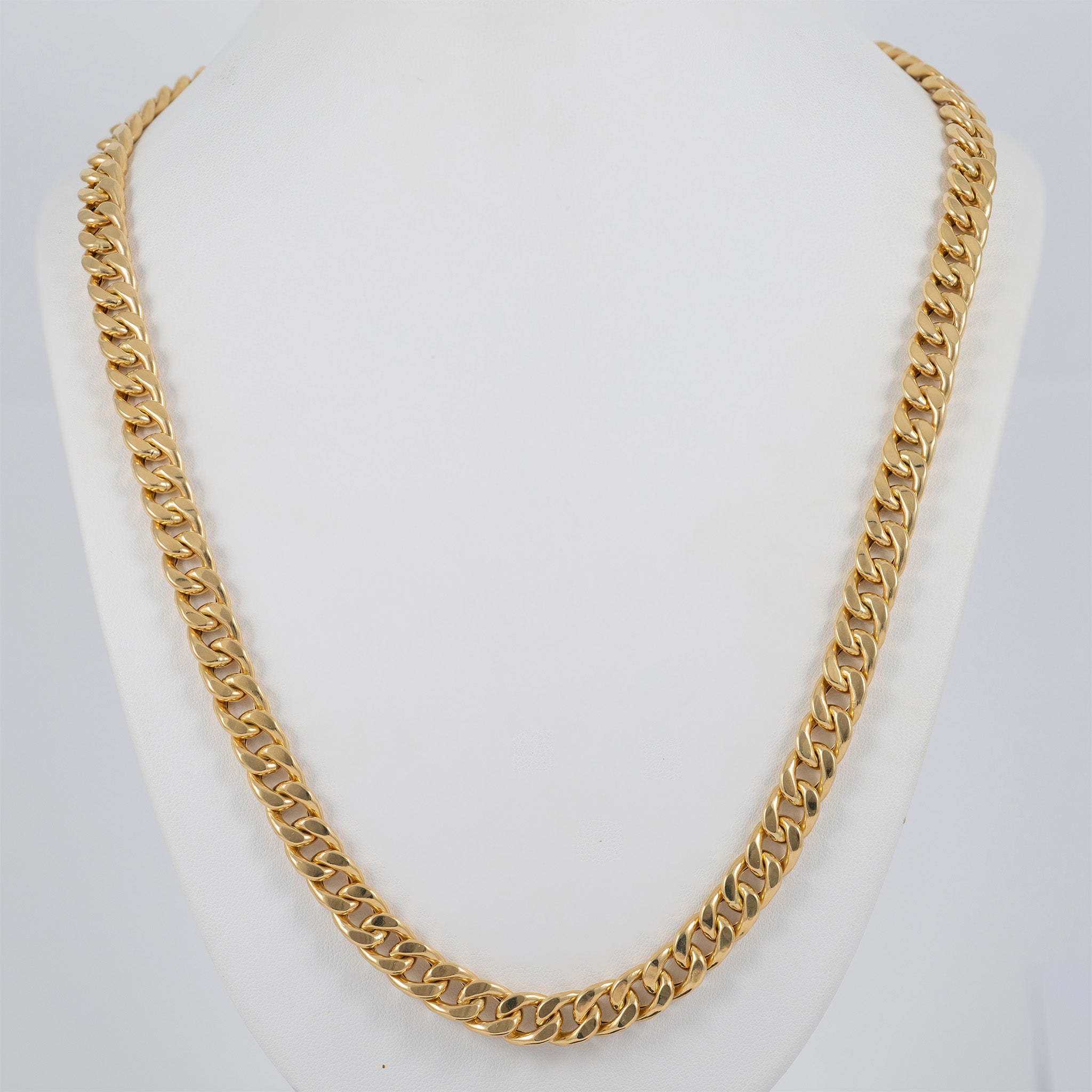 Cadena barbada oro 18k 750 63cm