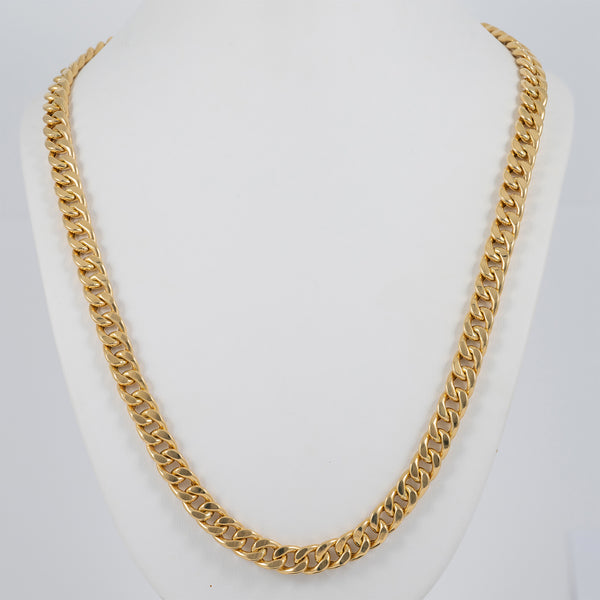 Cadena barbada oro 18k 750 63cm