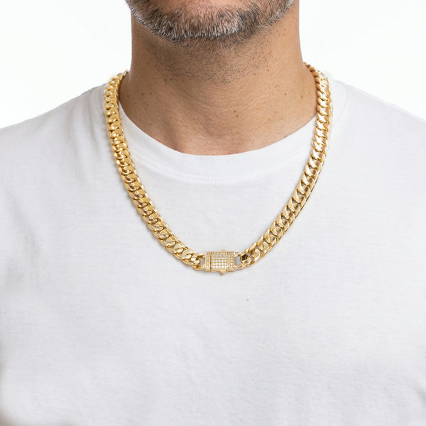 Cadena barbada oro 18k 750 60cm