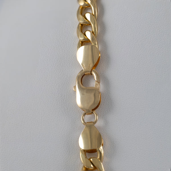 Cadena barbada oro 18k 750 66cm