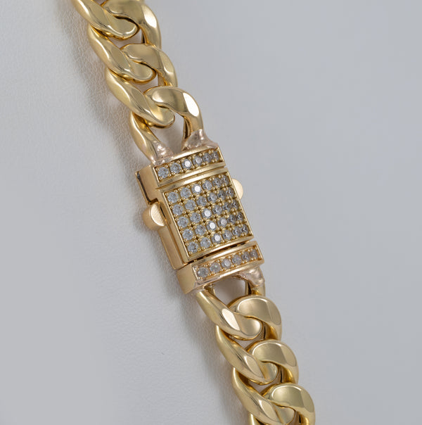 Cadena barbada oro 18k 750 60cm