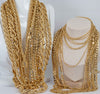 Cadena barbada de oro amarillo 18k 60cm